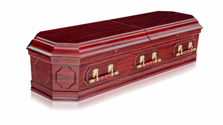 Grecian Urn Rose coffin