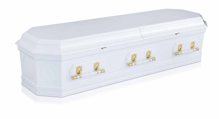 Grecian Urn White coffin