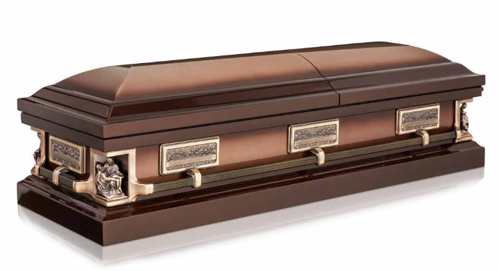 Pieta Bronze coffin